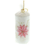 Red Christmas Flower Candle