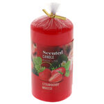 Strawberry scented candle 12cm 2