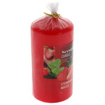 Strawberry scented candle 12cm 3