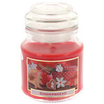 Gingerbread scented red candle