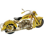 Macheta motocicleta chopper galbena 2