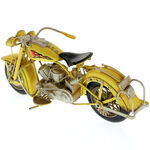 Yellow chopper motorcycle model 4