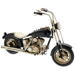 Macheta motocicleta chopper negru 1