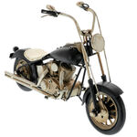 Macheta motocicleta chopper negru 2