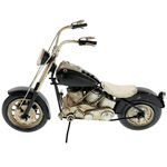 Macheta motocicleta chopper negru 4