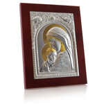 Mary with Child Silver and Gold Icon 1