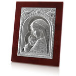 Mary and Jesus Silver Icon 1