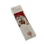 Marțișor brosă Mama din lemn în cutie cu fluturi