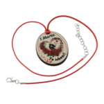 Mărțișor Colier „Te iubesc” cu Șnur Ajustabil – Pandantiv din Lemn Personalizat, 1 Martie 3