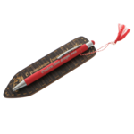 Mărțișor Personalizat – Semn de Carte din Lemn Wenge cu Pix Metalic 2