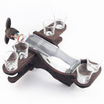 Glasses and bottle holder plane 7