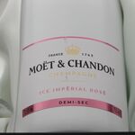 Moet Ice Imperial Rose with Crystal glasses 3