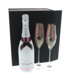 Moet Ice Imperial Rose with Crystal glasses 5