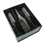 Moët Nectar Personalizat cu 2 Pahare de Cristal în Cutie Cadou Elegantă 2