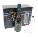 Moët Nectar Personalizat cu 2 Pahare de Cristal în Cutie Cadou Elegantă 6