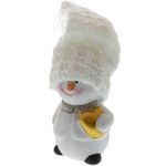 White Snowman with knitted 2