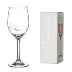 Diamond heart crystal wine glass 2