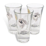 Chrystal glasses for shots with silver 1