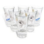 Chrystal glasses for shots with silver 3