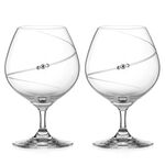 Brandy Glass Crystal Glass Set Silhouette 1