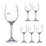 Pahare Vin Alb de Cristal Silhouette City