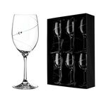 Crystal Wine Glasses Silhouette City 4