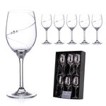 Crystal Wine Glasses Silhouette City 5