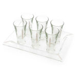 Crystal Glasses and Tray 1