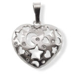 Heart Pendant with Stars 2