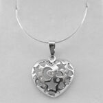 Heart Pendant with Stars 5