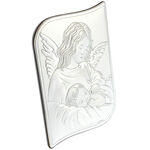 Guardian angel silver plated plaque 17cm 3
