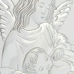 Guardian angel silver plated plaque 17cm 8