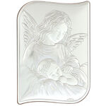 Guardian angel silver plated plaque 17cm 2