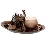 Plate with elephant candle holder 2