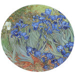 Decorated Plate Van Gogh Irises 3