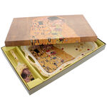 Platou cu paleta Klimt: Kiss galben 8