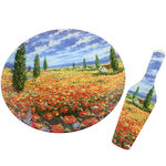 Claude Monet Cake Plate: Poppies 1