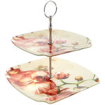 Leveled plate with orchids 1