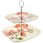 Leveled plate with orchids 3