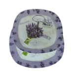 Lavender glass tiered plate 25cm 5