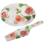 Plate for cookies with roses 1