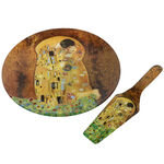 Platou prajituri cu paleta Klimt: Kiss