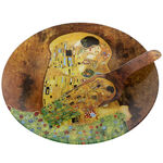 Platou prajituri cu paleta Klimt: Kiss 2