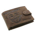 Men’s Wallet "Anonymus" – Brown Natural Leather, with Snap Closure 2