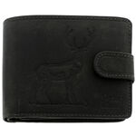 Black deer men's wallet 2
