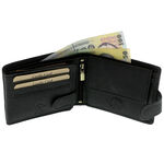 Black deer men's wallet 7