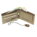 Portofel Bărbați Chopper din Piele Naturală cu Lanț, Protecție RFID 9