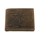 Portofel bărbați Chopper din piele naturală maro RFID – Portofel motociclist personalizabil 2