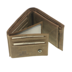 Portofel bărbați Chopper din piele naturală maro RFID – Portofel motociclist personalizabil 8