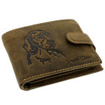 Men's wallet with RFID dog clip